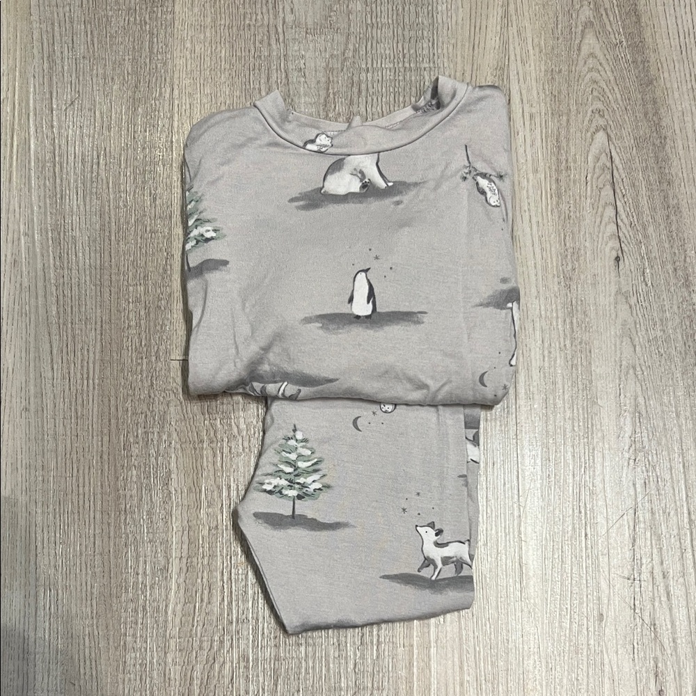 Carter's Gray Pajama Set with Animal Design